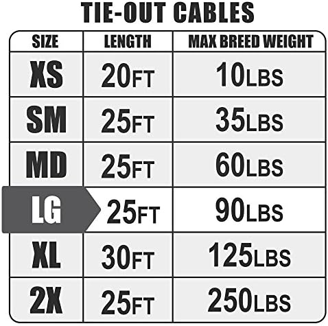 BV Dog Tie Out Cable 25 Feet - Image 6
