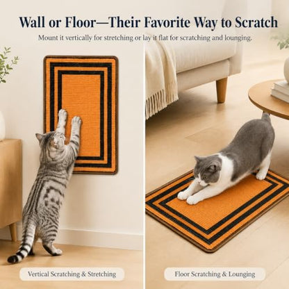 Cat Scratcher Mat, Natural Sisal Cat Scratch Pad - Image 4