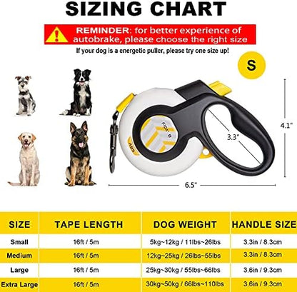 Fida AutoBrake Heavy Duty Retractable Dog Leash, 16 ft, - Image 5