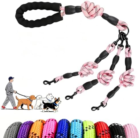 Dual Dog Leash - 360° Swivel No Tangle Walking Leash, Detachable Design by PawLuxe