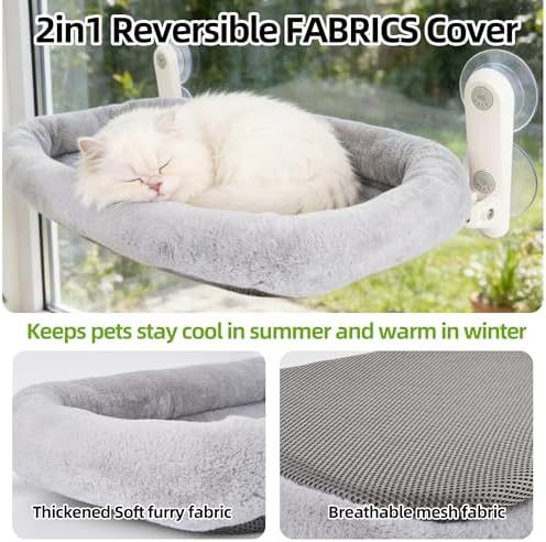 Foldable Cat Window Perch, Inside Hammock - Image 6
