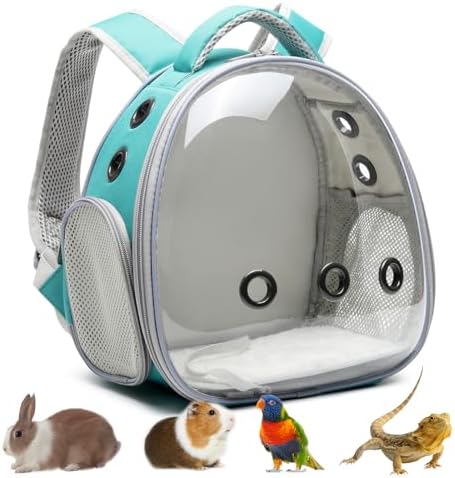 Portable Travel pet Backpack Carrier Hamster Bag Guinea Pig Bird Small Dog cat by ioviewforpet