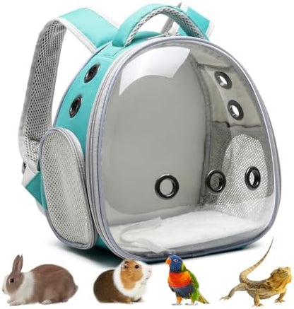 Portable Travel pet Backpack Carrier Hamster Bag Guinea Pig Bird Small Dog cat by ioviewforpet
