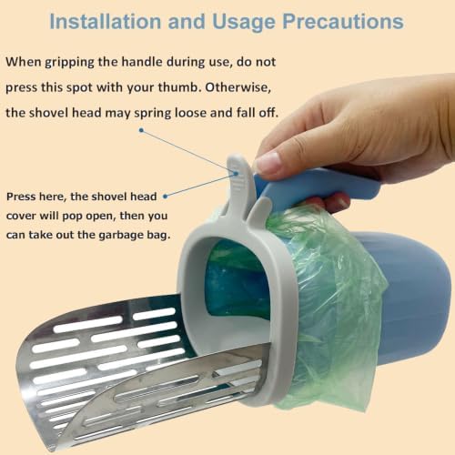 Cat Litter Scoop, Large Capacity Mess-Free Cat Litter Scooper - Image 6