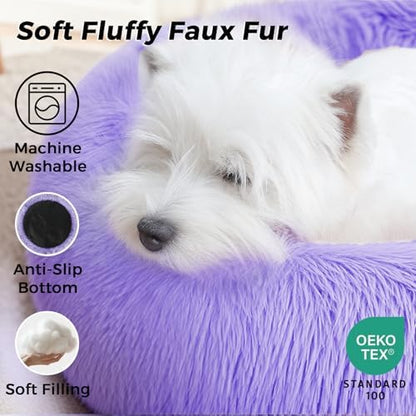 Calming Round Dog Bed & Cat Bed - Image 3