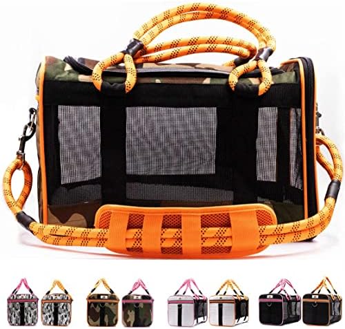 Buddy's Best Airline Approved Pet Carrier – Army Camo & Orange by Buddysbest