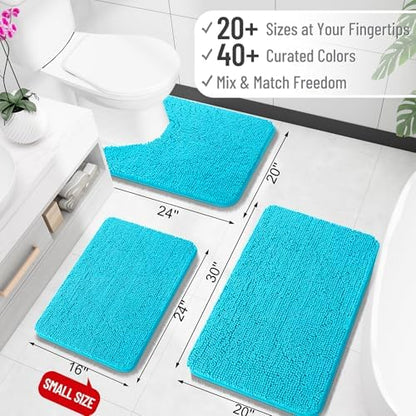 OLANLY Large Bathroom Rugs 70x46, Extra Soft Absorbent Chenille Bath Rugs - Image 2