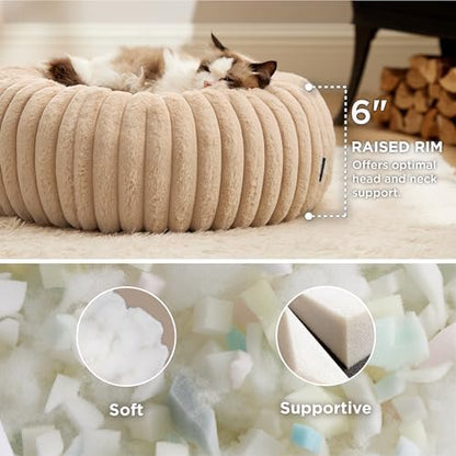 Bedsure ComfyFleece® Donut Cat Bed - Image 2