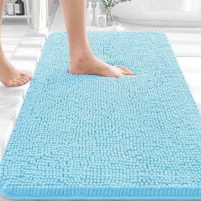 OLANLY Bathroom Rugs 30x20, Extra Soft Absorbent Chenille Bath Rugs by OLANLY