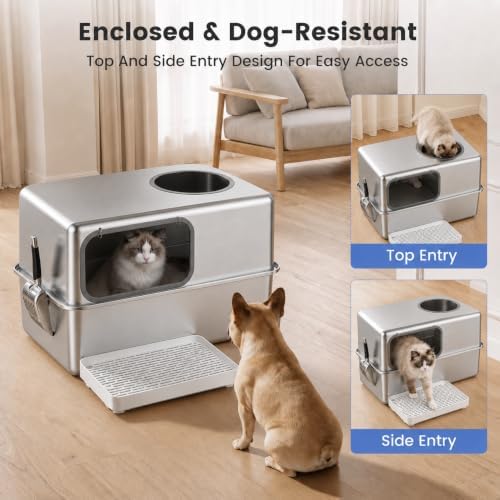 Stainless Steel Litter Box - Image 3