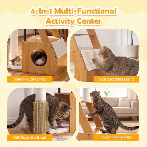 Heybly Wooden Cat Tree - Image 6