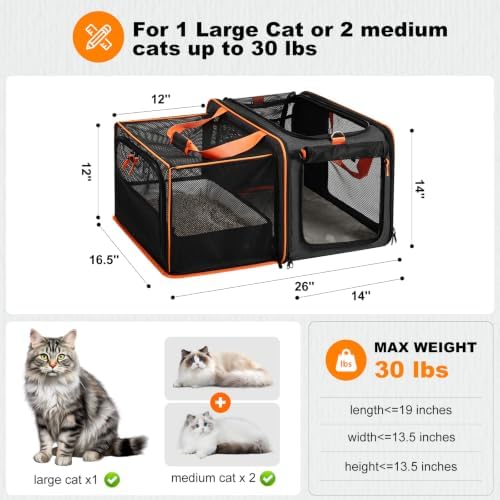 pidipiti 20x14x14 Expandable Large car Carrier - Image 2