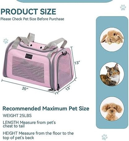 PETSFIT Cat Carrier for Large Cats, Dog Carriers for Small Dogs Under 25 Lbs - Image 5