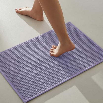 TYUU Bathroom Rugs Non Slip Washable, Super Absorbent Thin Bath Mat Small Quick by TYUU