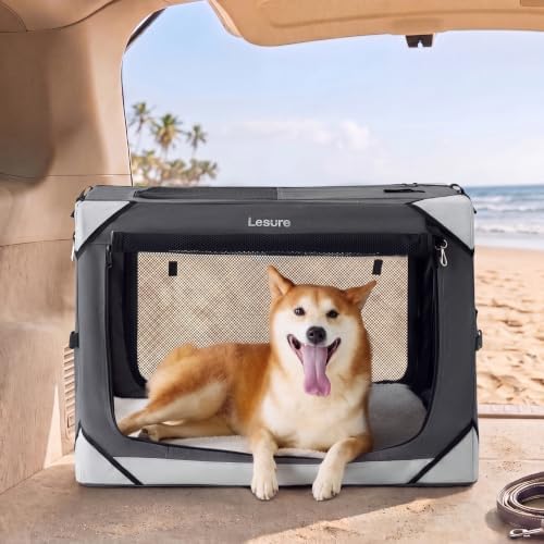Lesure Portable Collapsible Dog Crate by Lesure