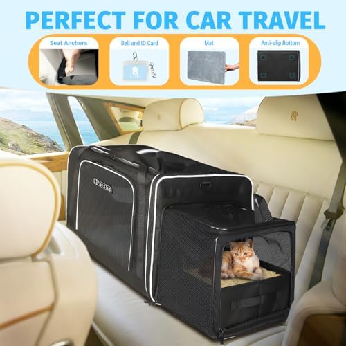 Petskd Side Expandable Extra Large Cat Carrier - Image 5