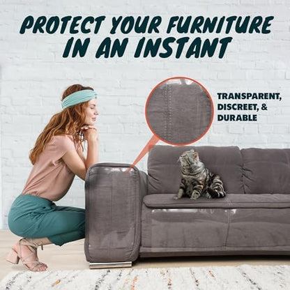 FixZilla Anti Cat Scratch Furniture Protector, Easy-to-Apply Scratching - Image 4