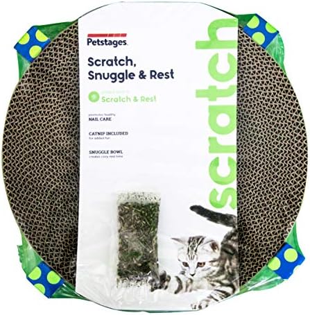 Catstages Scratch, Snuggle & Rest – 2‑in‑1 Indoor Cat Scratcher & Elevated Cat - Image 2