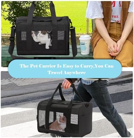 Travel Carrier for Cats, Cat Soft-Sided Carriers Ventilated Breathable Foldable - Image 7