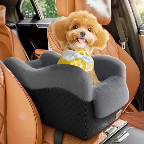 Center Console Dog Car Seat for Small Dogs Under 11lbs by Unknown