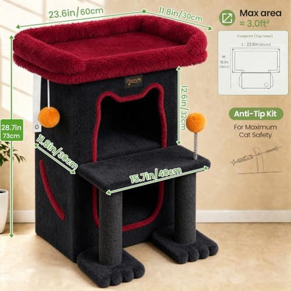 Small Cat Tree Tower Scratching Post - Image 5
