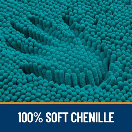 OLANLY Large Bathroom Rugs 50x30, Extra Soft Absorbent Chenille Bath Rugs - Image 3