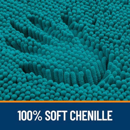 OLANLY Bathroom Runner Rugs 47x17, Extra Soft Absorbent Chenille Bath Rugs - Image 3