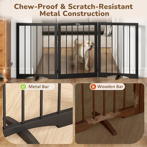 Free Standing Dog Gate Indoor, Foldable Dog Gate - Image 4