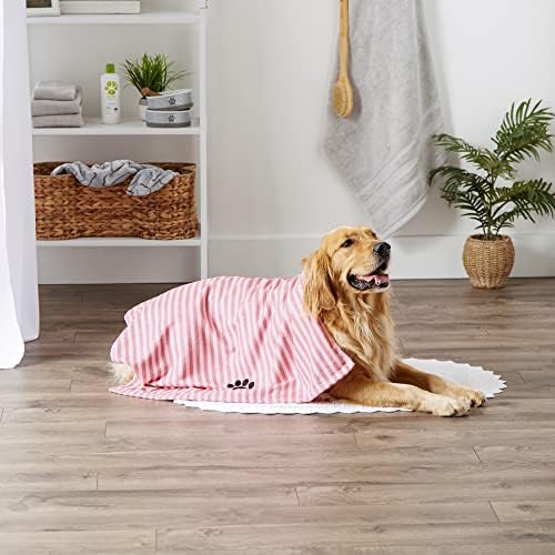 Bone Dry Pet Grooming Microfiber Towel, Striped Collection - Image 5
