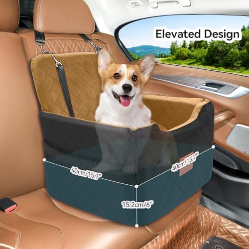 GL GLENSLAVE Dog Car Seat for Small/Medium Dogs Under 35lbs, Memory Foam Dog - Image 6
