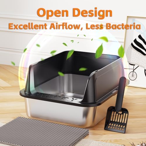 Premium Stainless Steel Cat Litter Box - Image 6