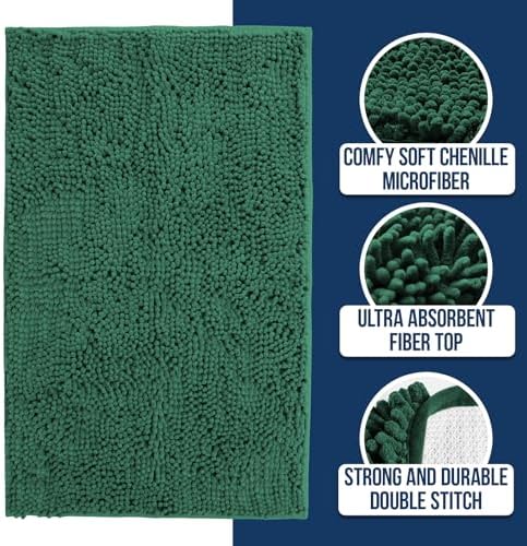Muddy Mat® | Chenille Bathroom Rugs Quick Dry Microfiber Mats Non Slip Washable - Image 2