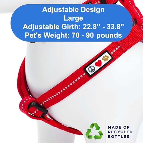 Pawtitas Recycled Reflective Step-in Dog Harness – Adjustable No-Pull Vest - Image 3