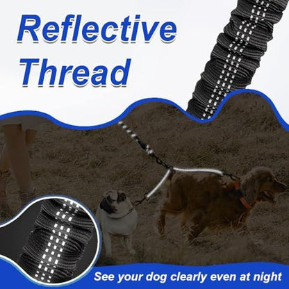 MingXpets Double Dog Leash, 360° Swivel Tangle Free Bungee Walking Training - Image 6