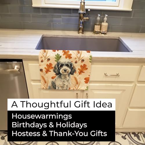 Caroline's Treasures Poodle Dogs Kitchen Towel 15x25 in - Image 5