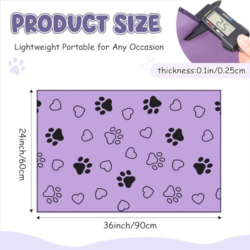 AceOrbit 1 Pack 24x36 Inch Non-Slip Dog Grooming Mat - Image 2