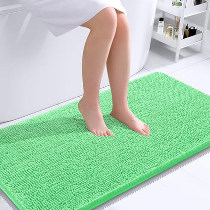 OLANLY Bathroom Runner Rugs 40x24, Extra Soft Absorbent Chenille Bath Rugs by OLANLY