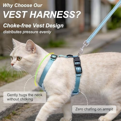 BEAUTYZOO Cat Harness and Leash Set, Escape Proof and Adjustable - Image 2