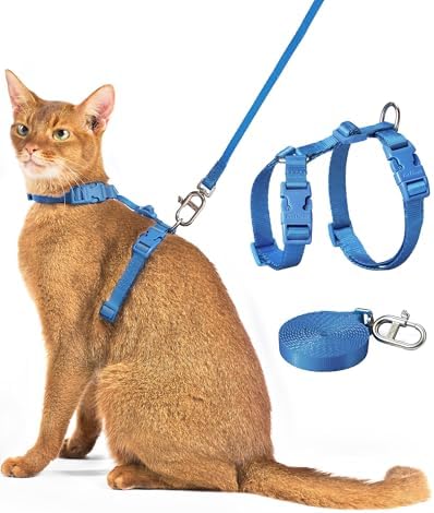 PetThem Adjustable Cat Harness and Leash Set Escape Proof by PetThem