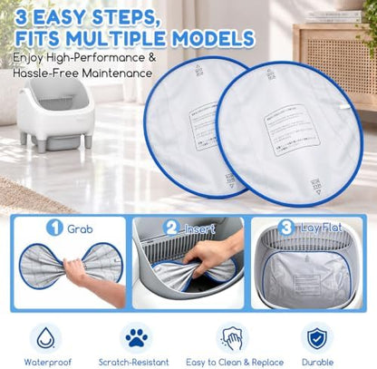 2Pcs Waterproof Pads for Self Cleaning Cat Litter Box - Image 6