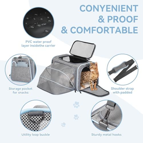 Petsfit Small Double Expandable Cat Carrier - Image 6