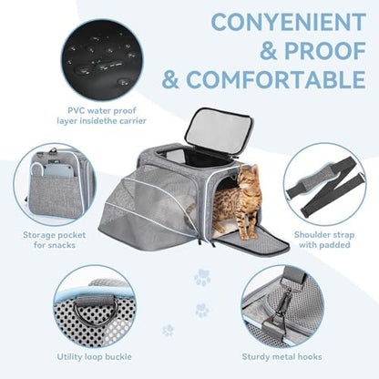 Petsfit Small Double Expandable Cat Carrier - Image 6