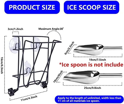TOCCYARD Ice Scoop Holder Foldable, Metal Heavy Duty Ice Maker Scoop Holder - Image 2