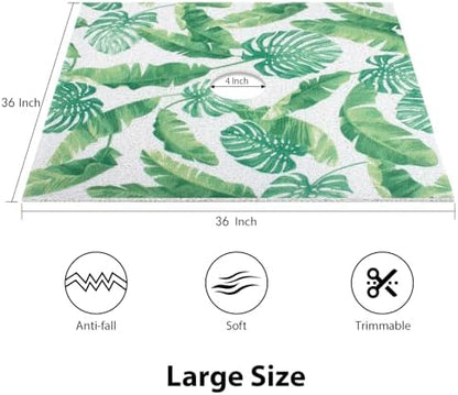 Square Shower Mat, Yonala 36 x 36 Inch Stylish Non Slip Shower Mats - Image 2