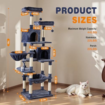 DUMOS Tall 71 inch Cat Tree Tower - Image 2
