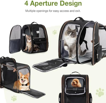 Large Cat Backpack Carrier Expandable Pet Carrier Backpack - Image 5