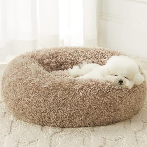 WNPETHOME Large Round Calming Dog Bed Cat Bed by WNPETHOMEPETSHOME