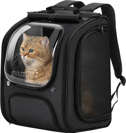 Pecute Cat Backpack Carrier, Large Space Cat Bubble Backpack by pecute