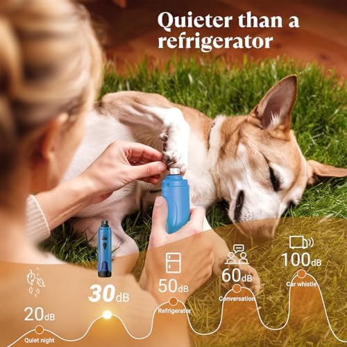 YABIFE Dog Nail Grinder, Dog Nail Trimmers and Clippers Kit, Super Quiet - Image 4