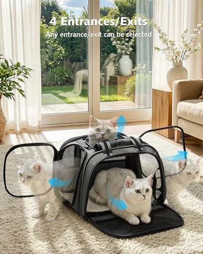 Pecute Cat Carrier, Double Bubble Pet Carrier - Image 2